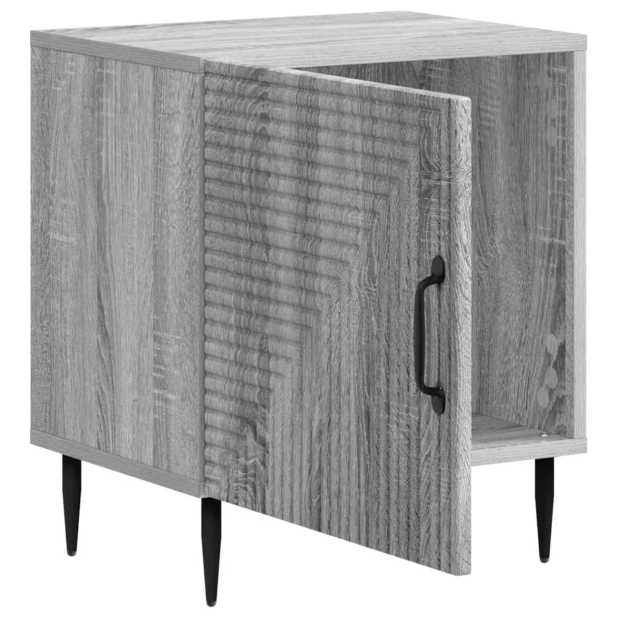 Cabinet de chevet Sonoma gris 43 x 34,5 x 50 cm - 4