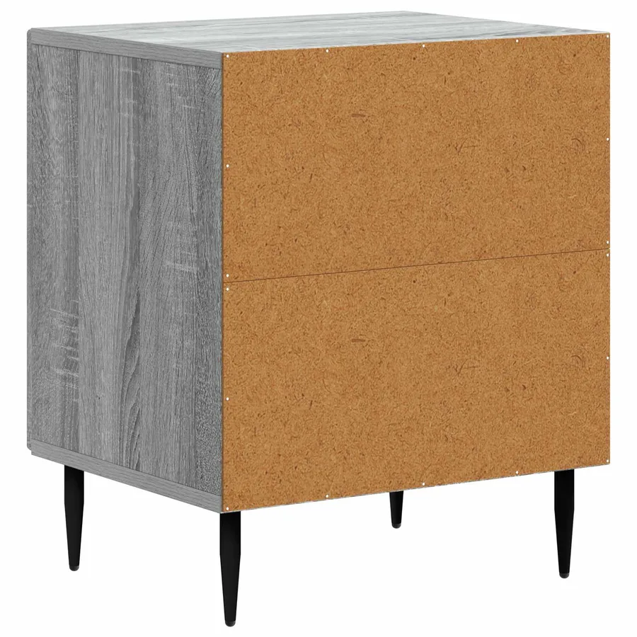 Cabinet de chevet Sonoma gris 43 x 34,5 x 50 cm - 7