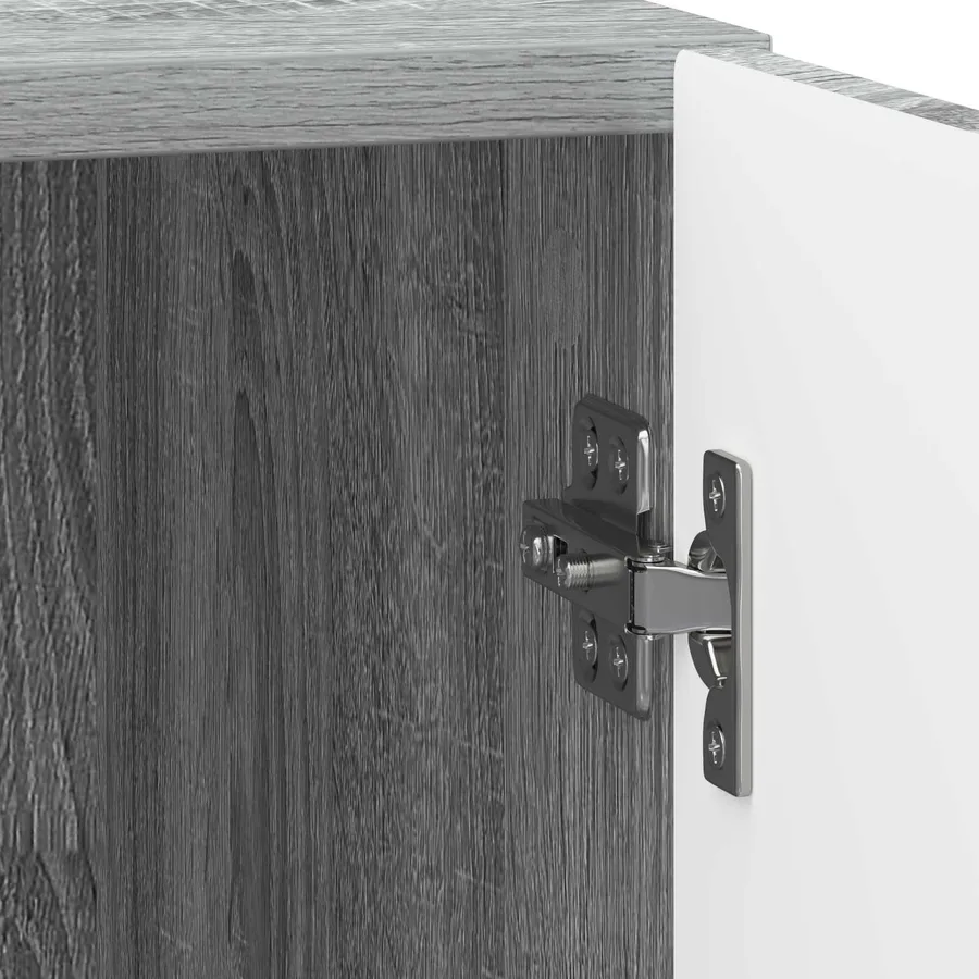Cabinet de chevet Sonoma gris 43 x 34,5 x 50 cm - 9