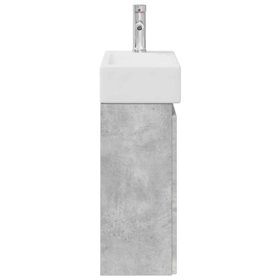 Meuble de salle de bain avec robinet Gris béton - 6