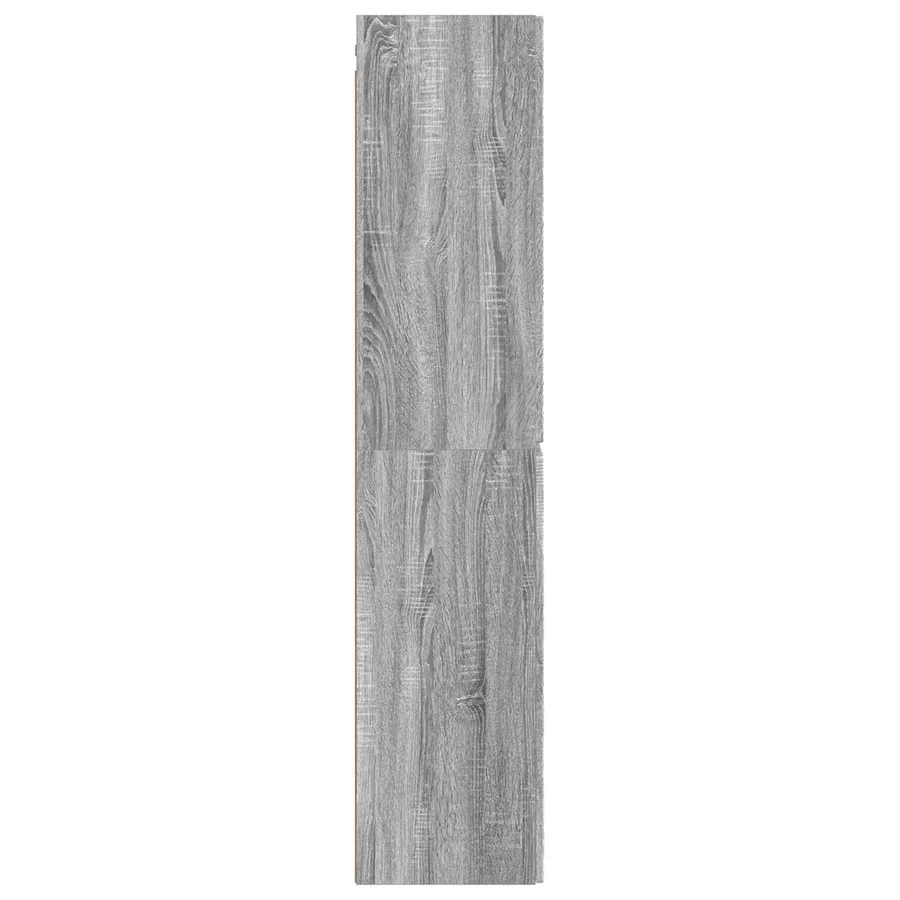 Cabinet de Salle de Bain Mural Sonoma gris 33 x 34,5 x 160 cm - 4