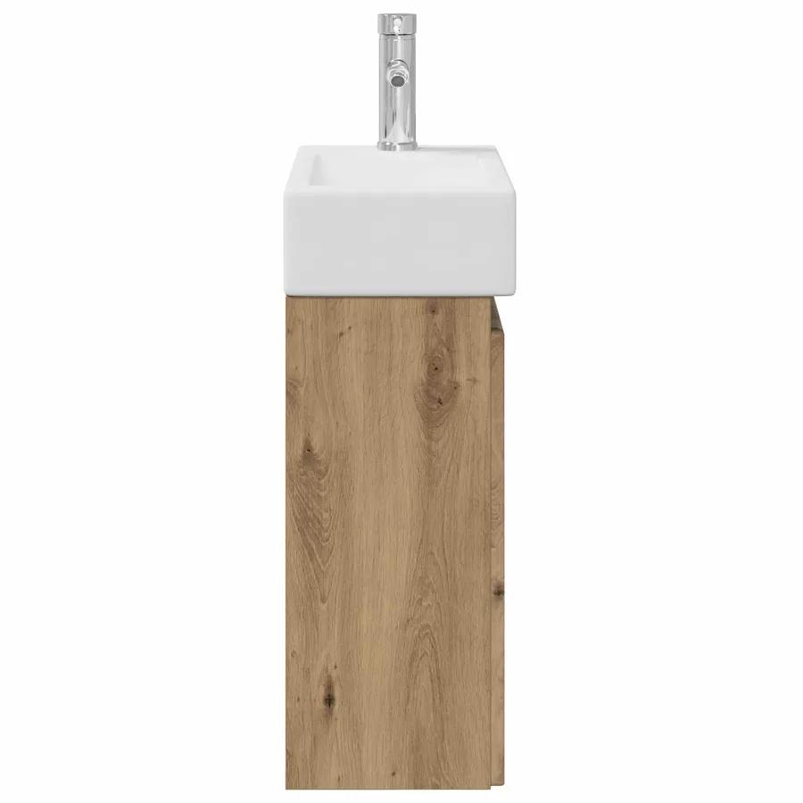 Meuble de salle de bain avec robinet Chêne artisanal - 6