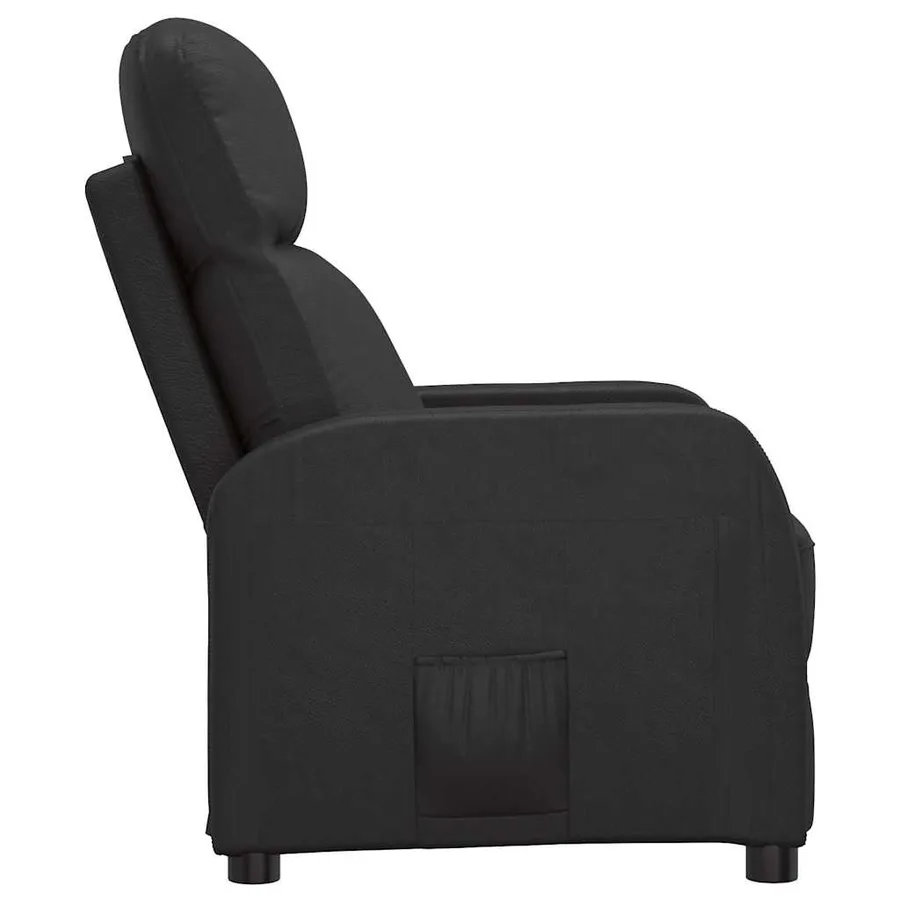 Fauteuil inclinable Noir Similicuir - 4