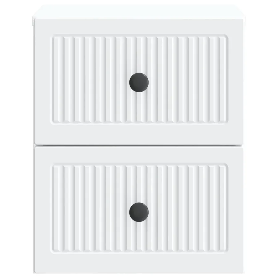 Cabinet de chevet mural avec tiroir Blanc 33 x 34,5 x 40 cm - 5