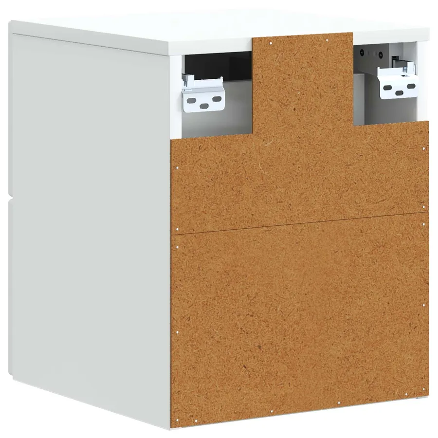 Cabinet de chevet mural avec tiroir Blanc 33 x 34,5 x 40 cm - 7