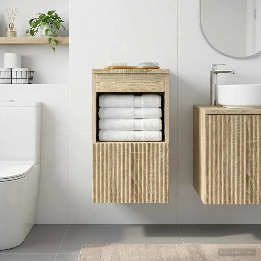 Armoire de salle de bain Chêne Sonoma 30 x 41 x 50 cm