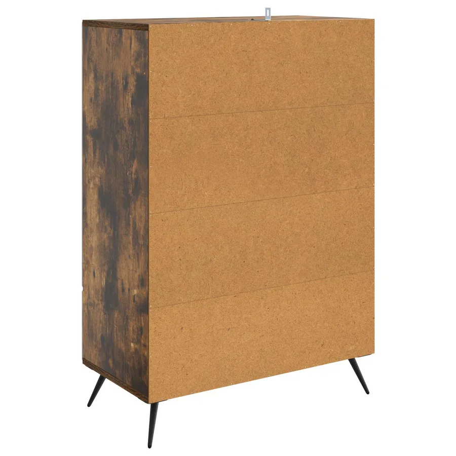 Buffet Chêne fumé 66 x 34,5 x 95 cm Bois d'ingénierie - 7