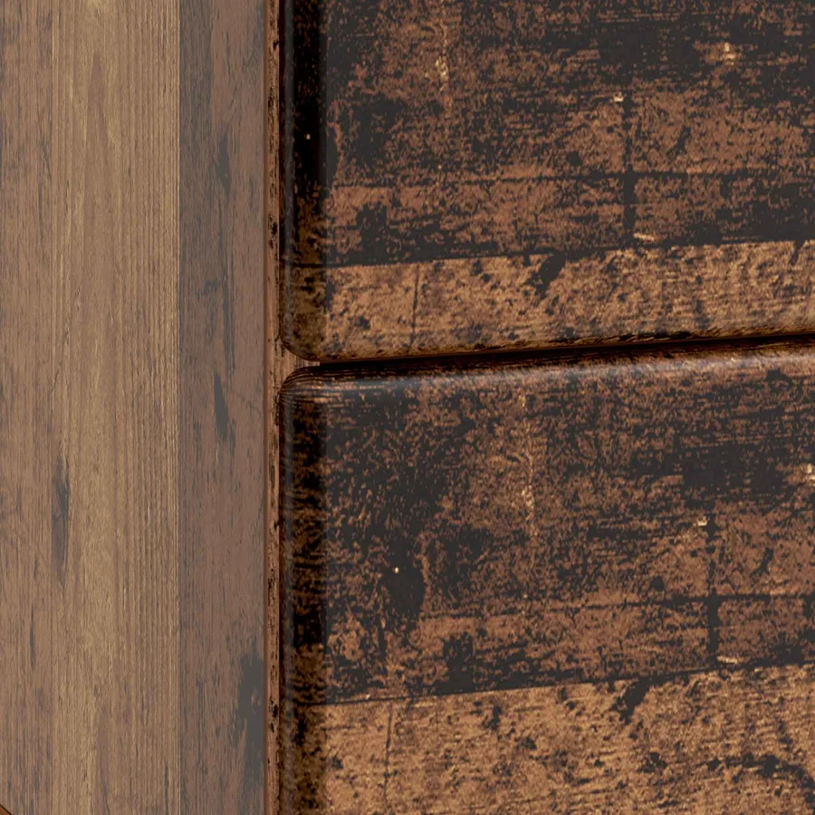 Cabinet de chevet 2 pcs Bois ancien 43 x 34,5 x 47,5 cm - 8