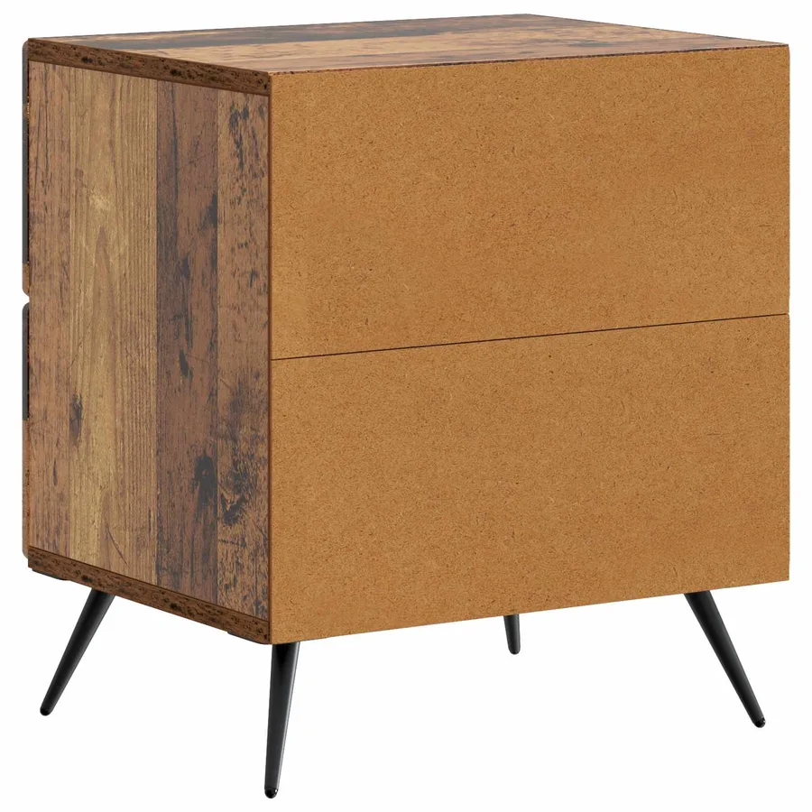 Cabinet de chevet 2 pcs Bois ancien 43 x 34,5 x 47,5 cm - 9