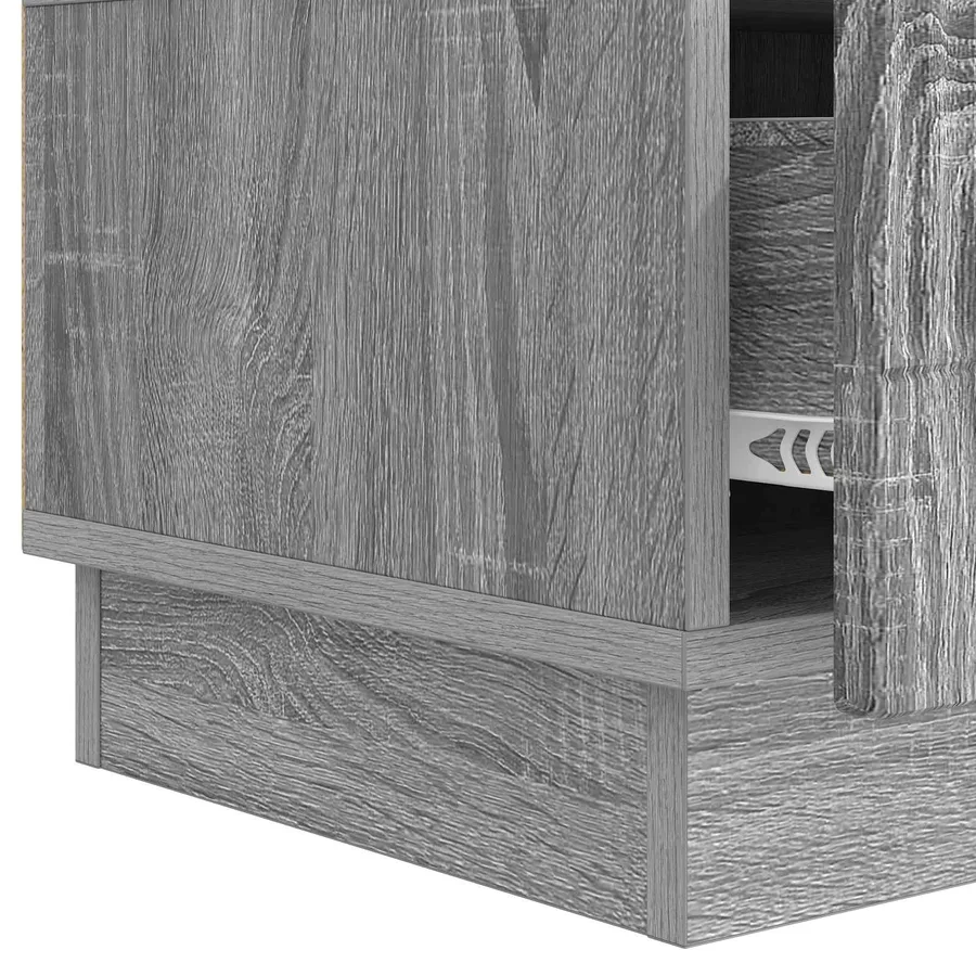 Meuble TV Sonoma gris 147 x 34,5 x 27 cm Bois d'ingénierie - 9