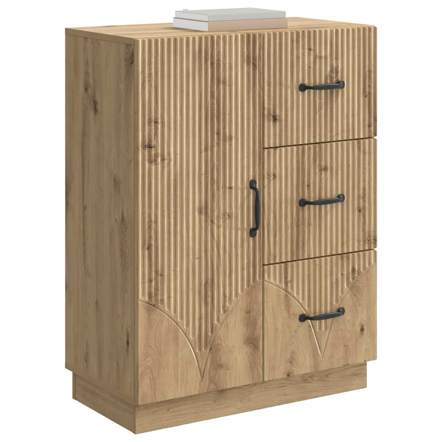 Buffet Chêne artisanal 66 x 34,5 x 87 cm Bois d'ingénierie - 3