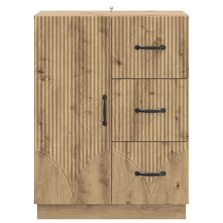 Buffet Chêne artisanal 66 x 34,5 x 87 cm Bois d'ingénierie - 6