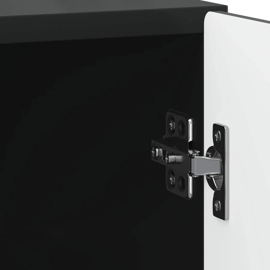Cabinet de chevet 2 pcs Noir 43 x 34,5 x 50 cm - 11