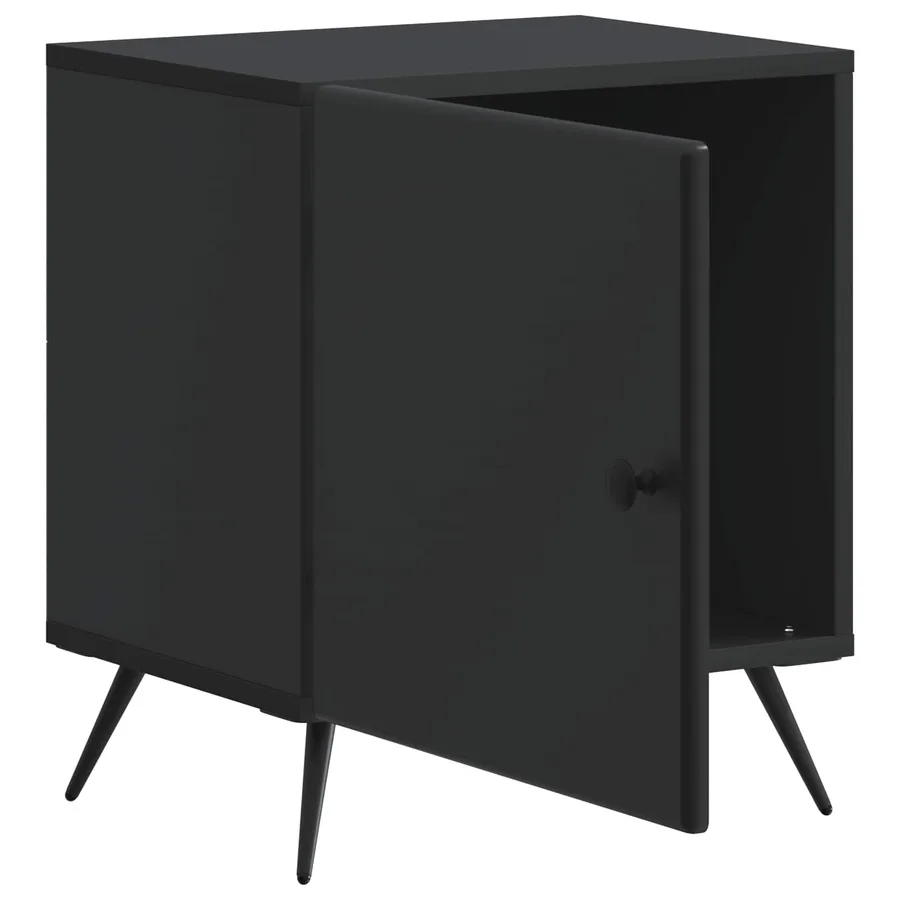 Cabinet de chevet 2 pcs Noir 43 x 34,5 x 50 cm - 6