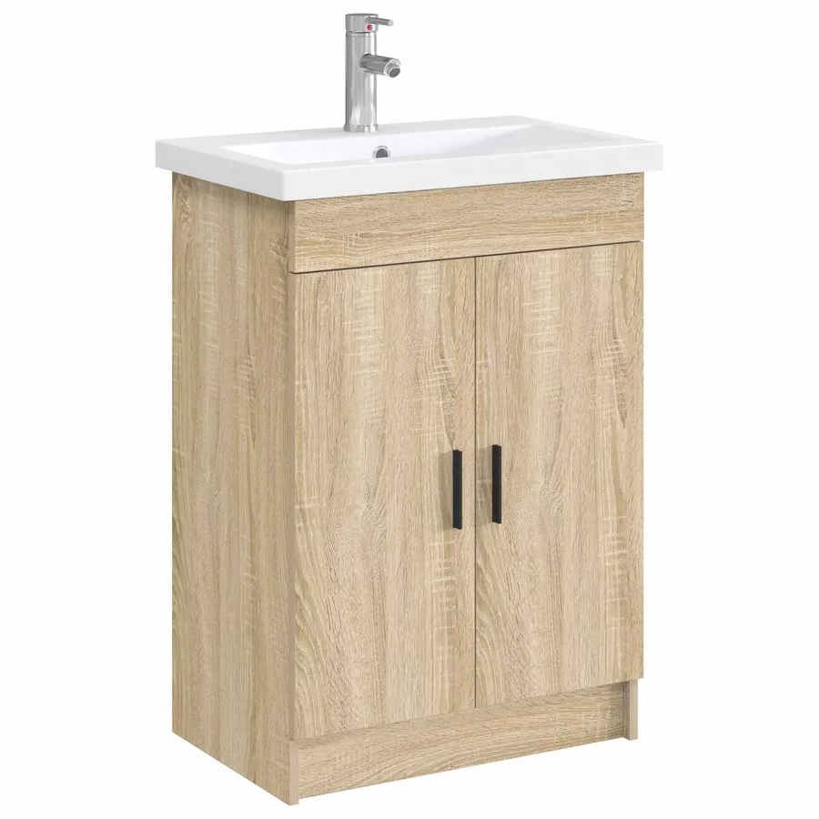 Lavabo de salle de bains Chrome 61 x 40 x 16,5 cm métal - 3
