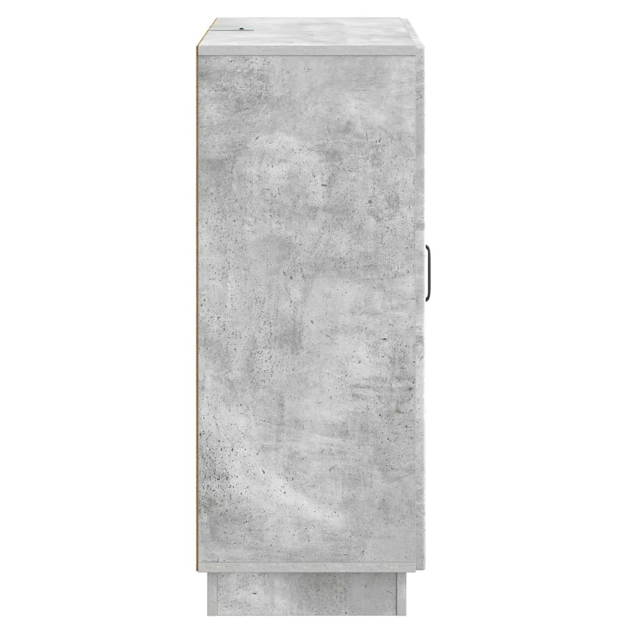 Buffet Gris béton 66 x 34,5 x 87 cm Bois d'ingénierie - 7