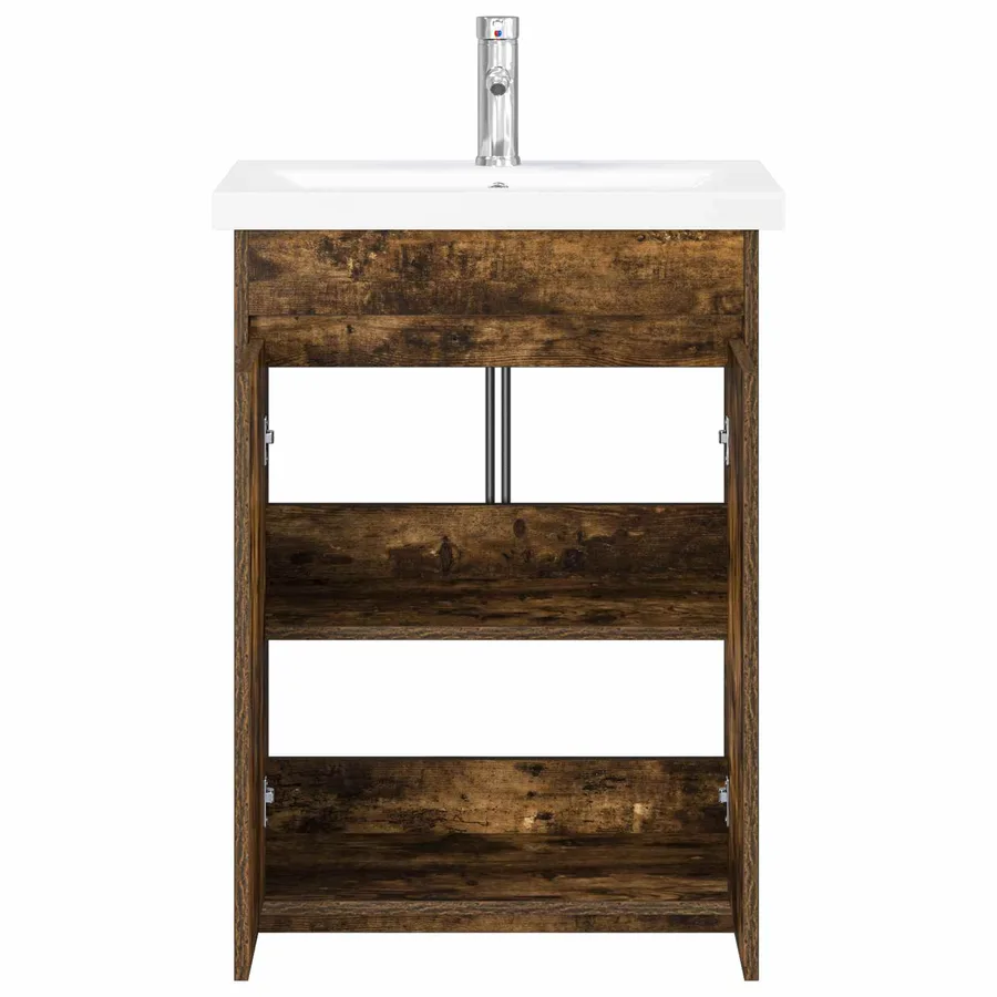 Ensemble de mobilier de salle de bain Chêne fumé - 3
