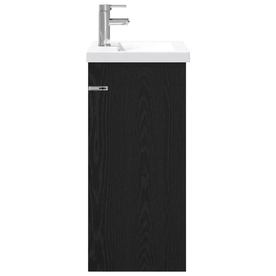 Ensemble de mobilier de salle de bain Chêne noir - 6