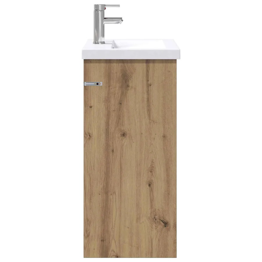 Ensemble de mobilier de salle de bain Chêne artisanal - 6