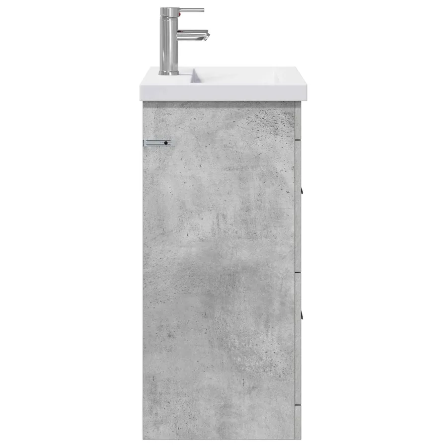 Ensemble de mobilier de salle de bain Gris béton - 6