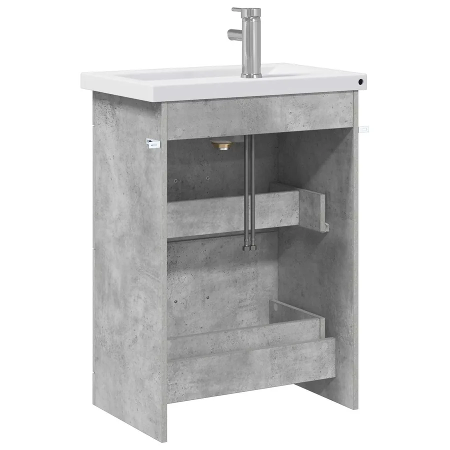 Ensemble de mobilier de salle de bain Gris béton - 7