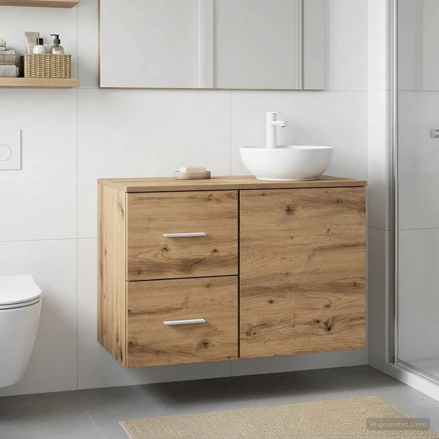Meuble de Salle de Bain In-between Chêne artisanal - 3