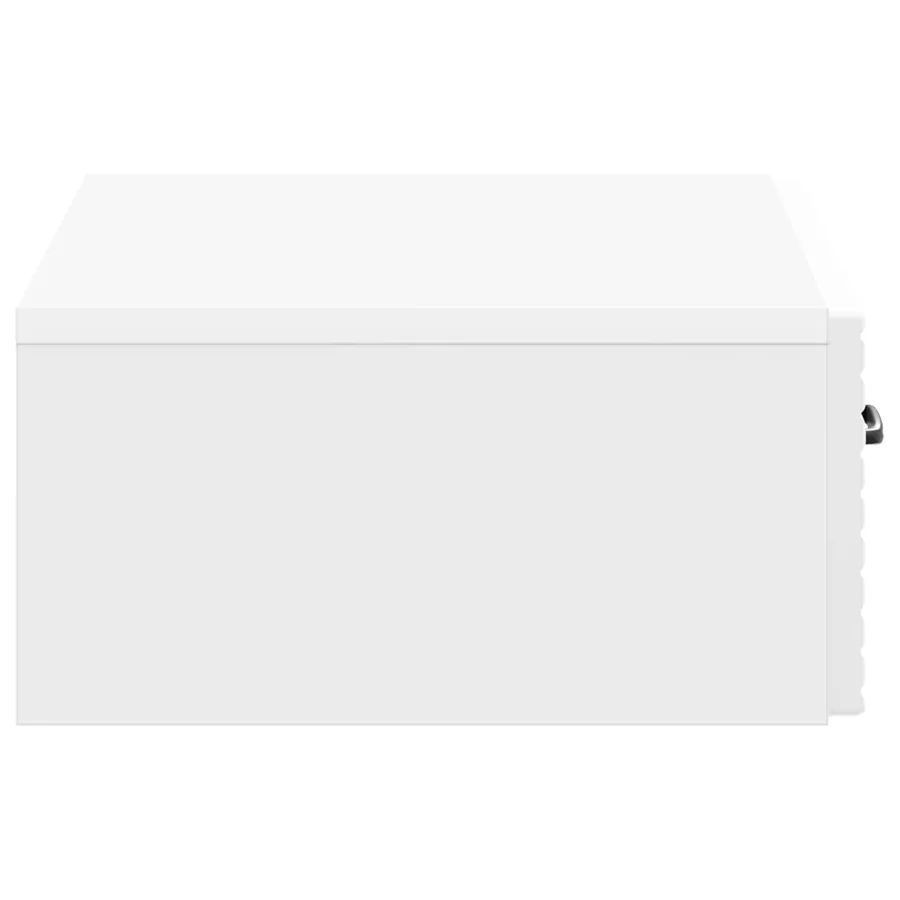 Table d'appoint murale Blanc brillant 59 x 34,5 x 17 cm - 6