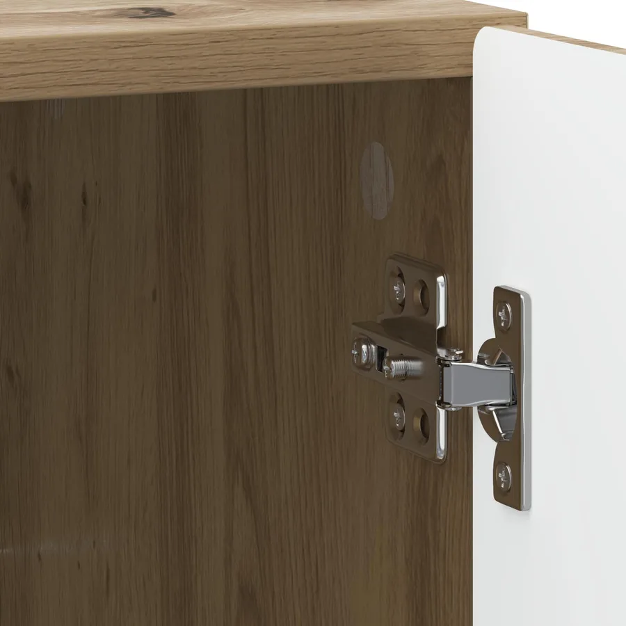 Cabinet de chevet 2 pc Chêne artisanal 43 x 34,5 x 50 cm - 11
