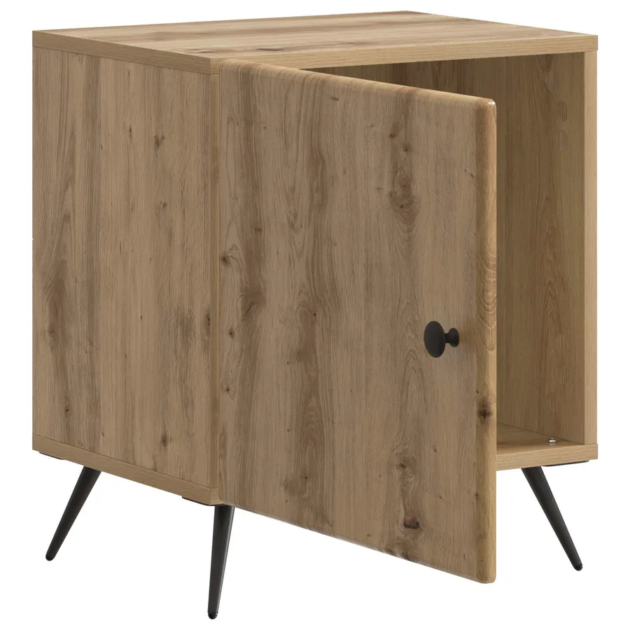 Cabinet de chevet 2 pc Chêne artisanal 43 x 34,5 x 50 cm - 6