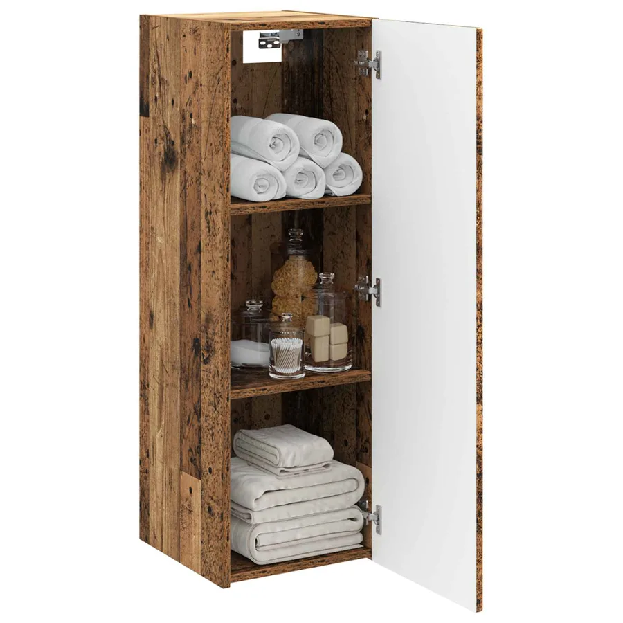 Cabinet de Salle de Bain Mural Bois ancien 33 x 34,5 x 100 cm - 3