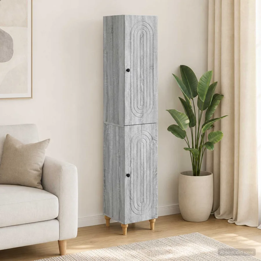 Ensemble de Meubles 2 pcs Sonoma gris Bois d'ingénierie