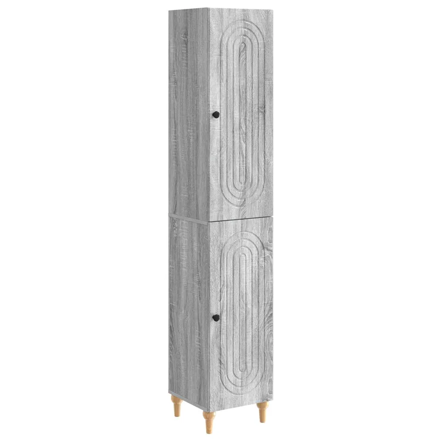 Ensemble de Meubles 2 pcs Sonoma gris Bois d'ingénierie - 2