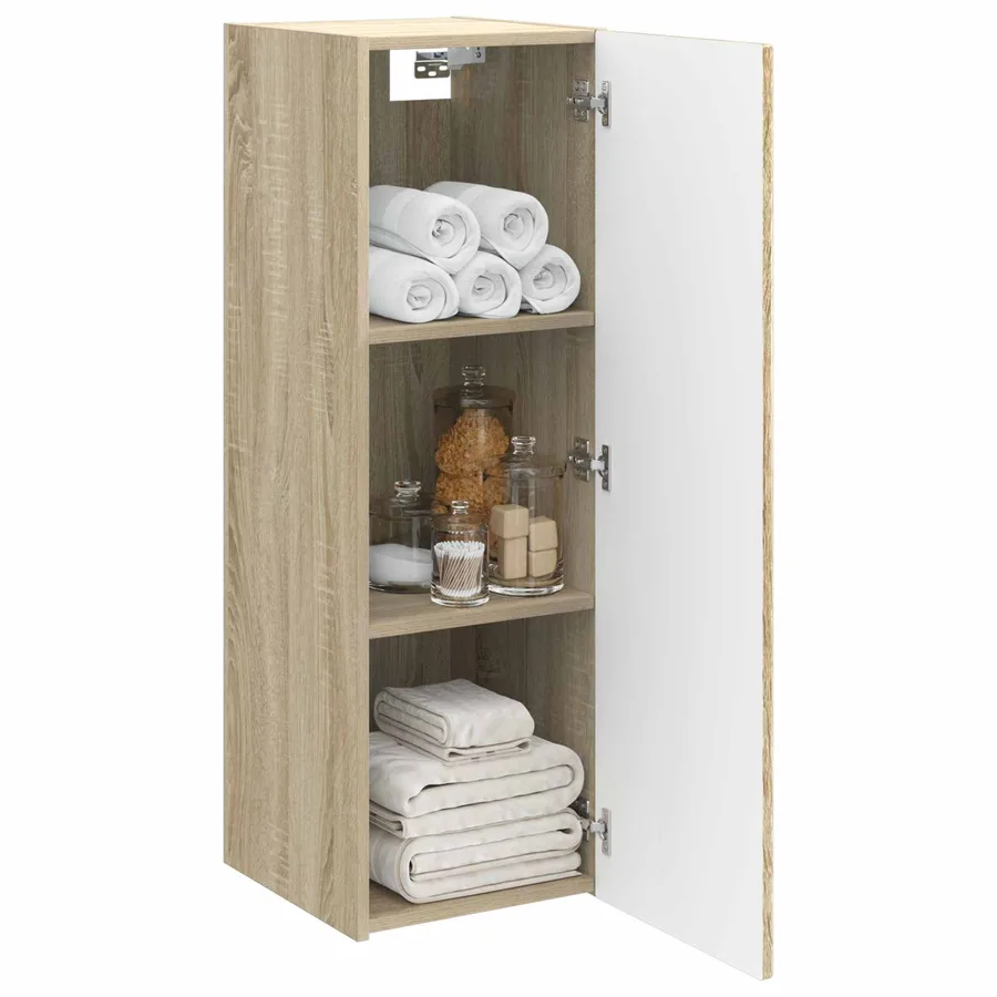 Cabinet de Salle de Bain Mural Chêne Sonoma 33 x 34,5 x 100 cm - 3