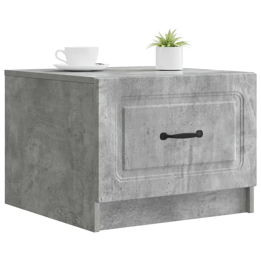 Table basse Gris béton 49 x 50 x 37 cm Bois d'ingénierie - 3