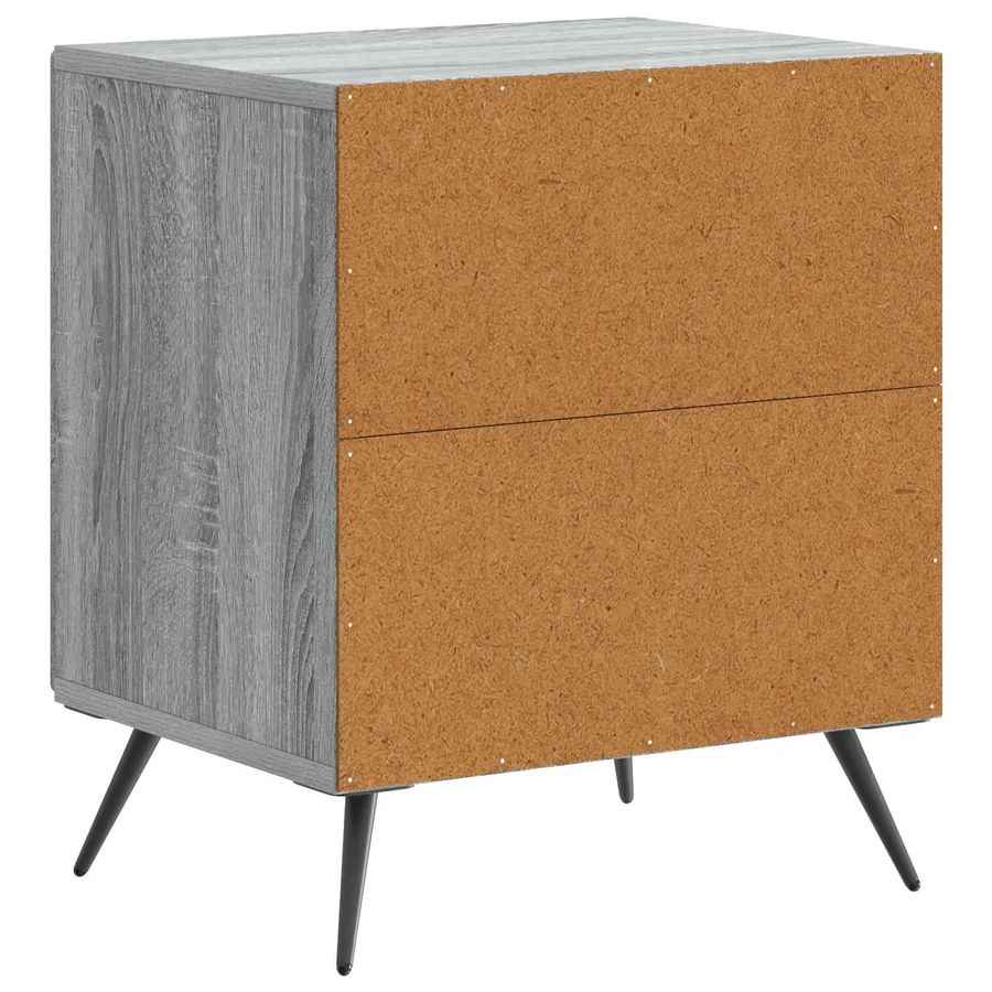 Cabinet de chevet Sonoma gris 43 x 34,5 x 50 cm - 7