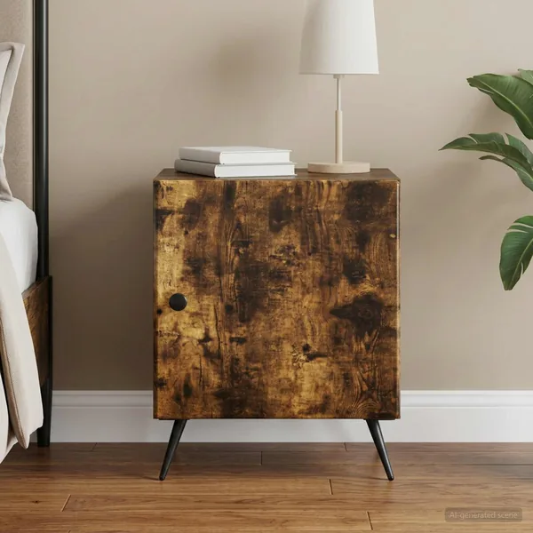 Cabinet de chevet Chêne fumé 43 x 34,5 x 50 cm