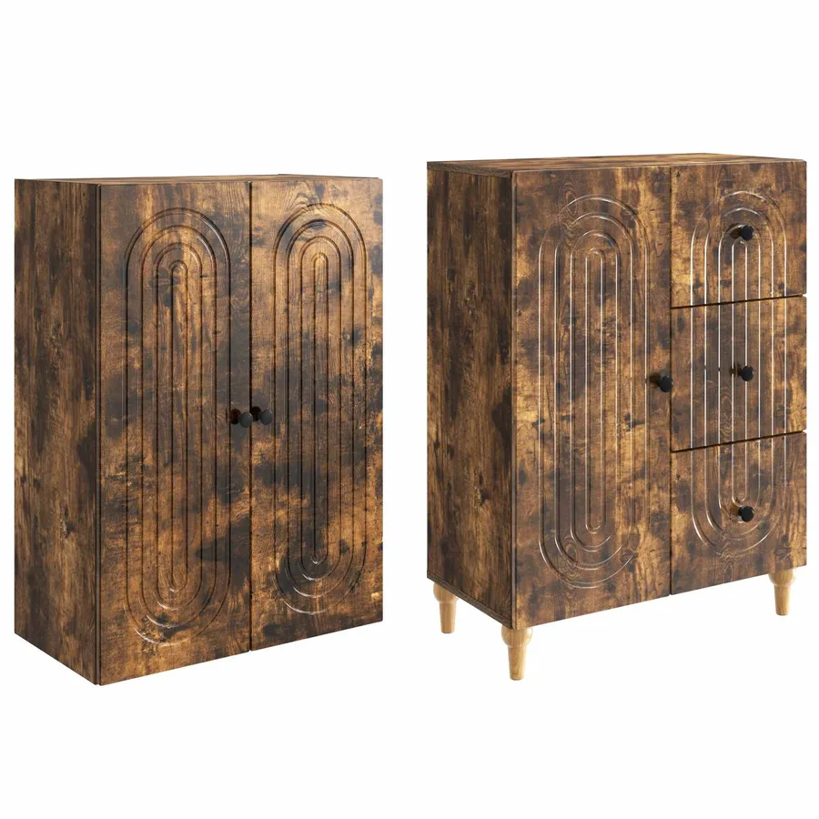 Ensemble de Meubles 2 pcs 66 x 34,5 x 90 cm Bois d'ingénierie - 4