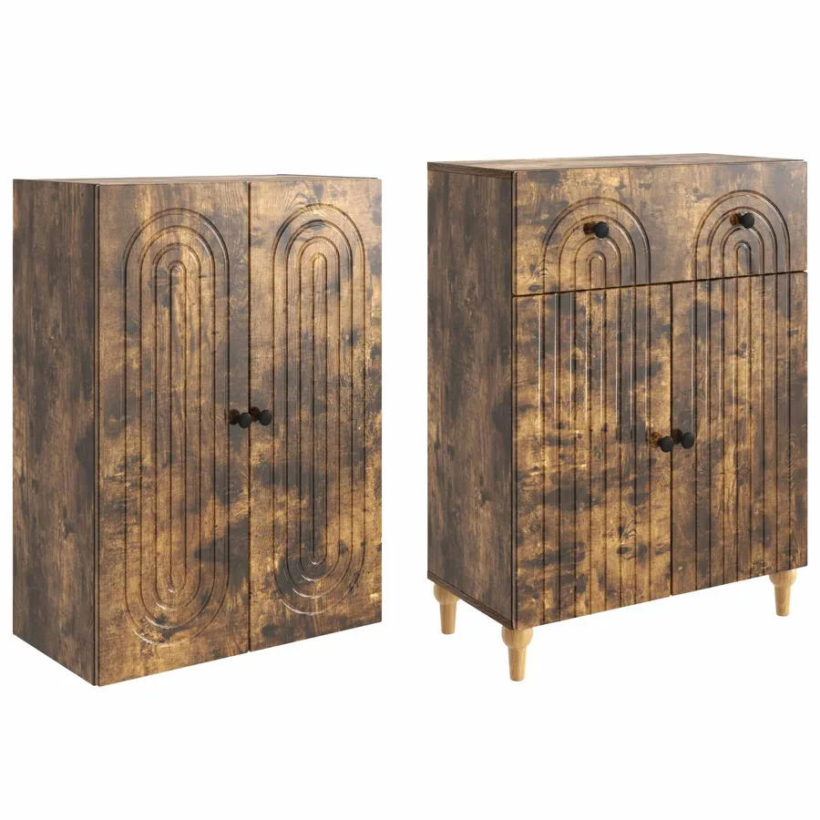 Ensemble de Meubles 2 pcs 66 x 34,5 x 90 cm Bois d'ingénierie - 4