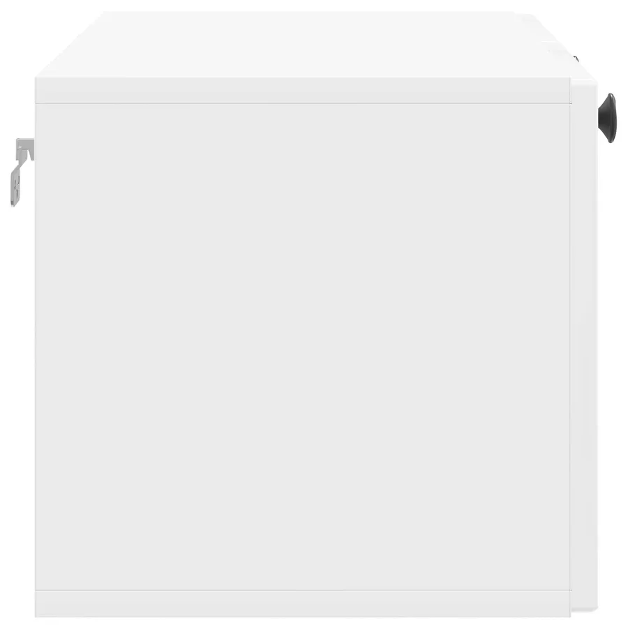 Meuble TV mural Montage mural Blanc brillant 78,5 x 31 x 30 cm - 7