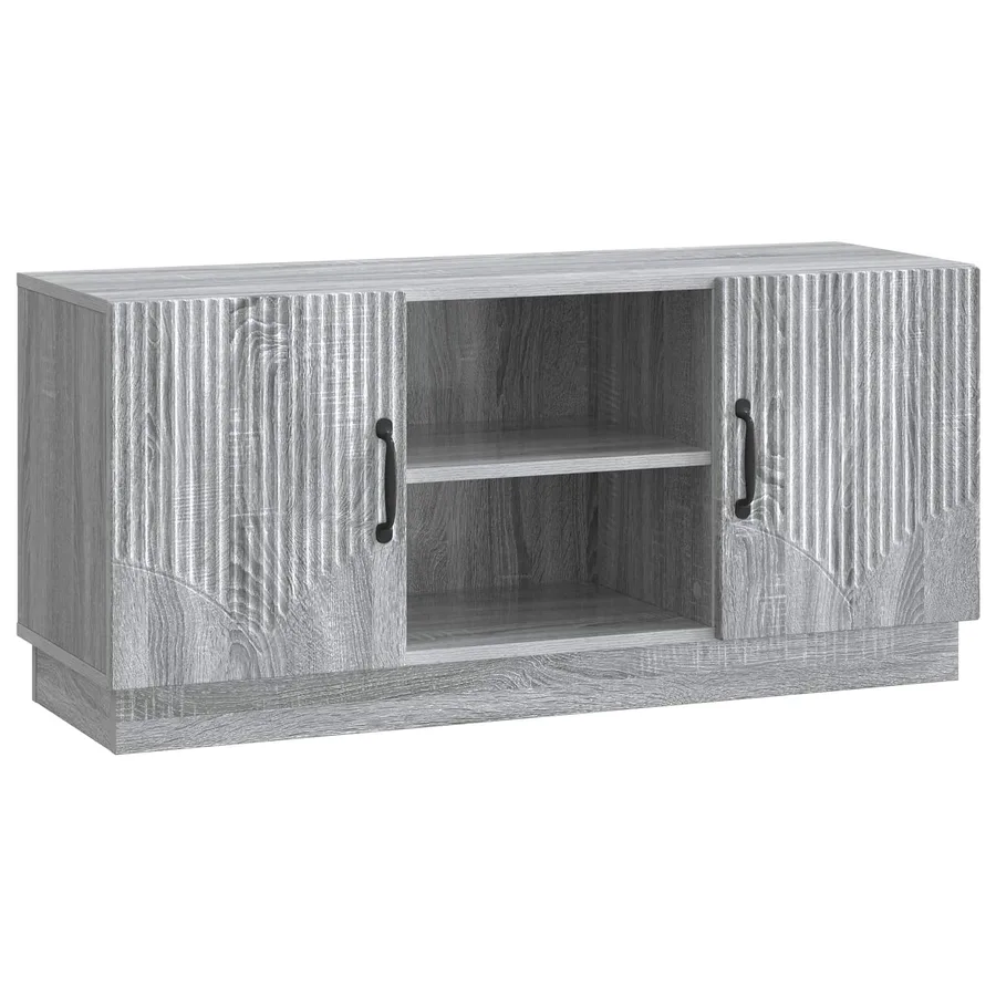 Meuble TV Sonoma gris 102 x 34,5 x 47 cm Bois d'ingénierie - 2