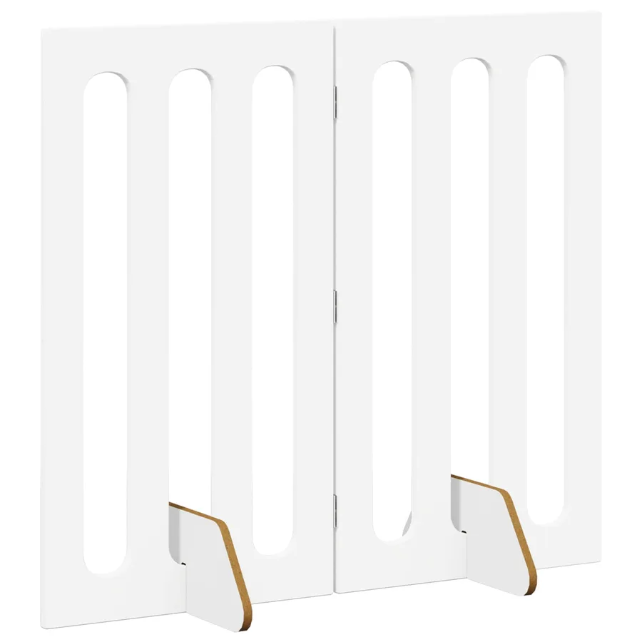 Clôture pliable pour animaux 2 pcs Blanc 100,5 x 38 x 90 cm - 3