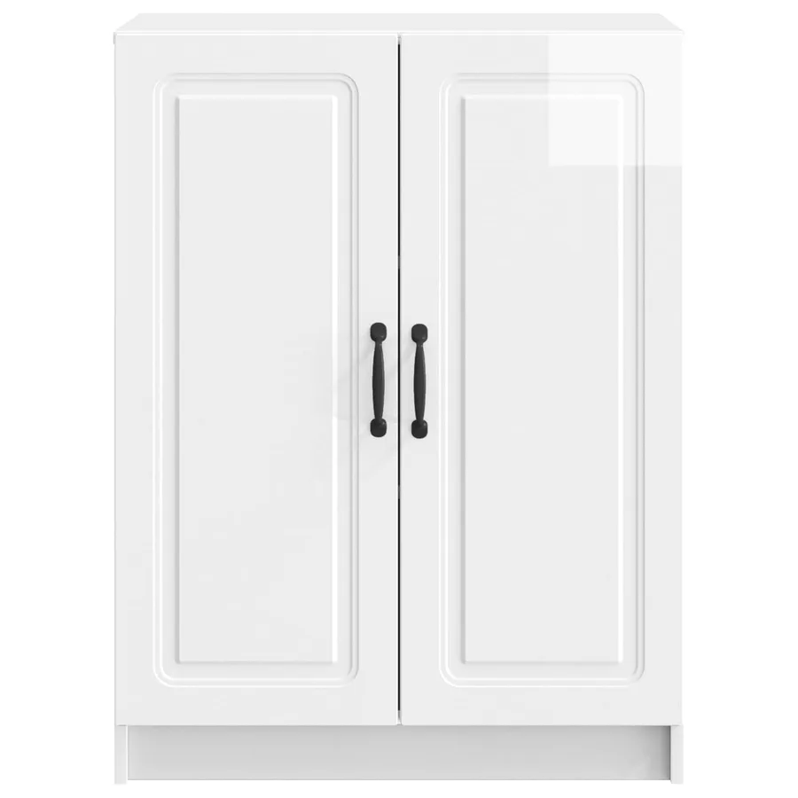 Buffet Blanc brillant 66 x 34,5 x 87 cm Bois d'ingénierie - 6