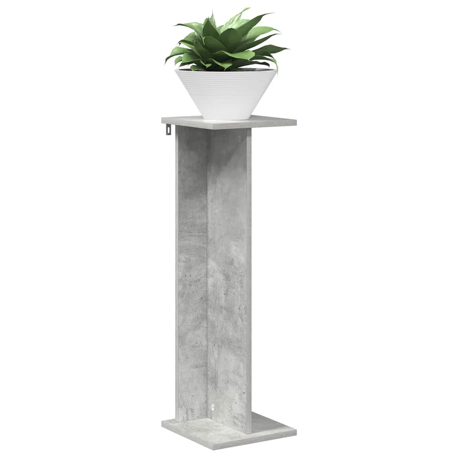 Support de Plante 2 pc Gris Béton 25 x 25,5 x 80,5 cm - 3