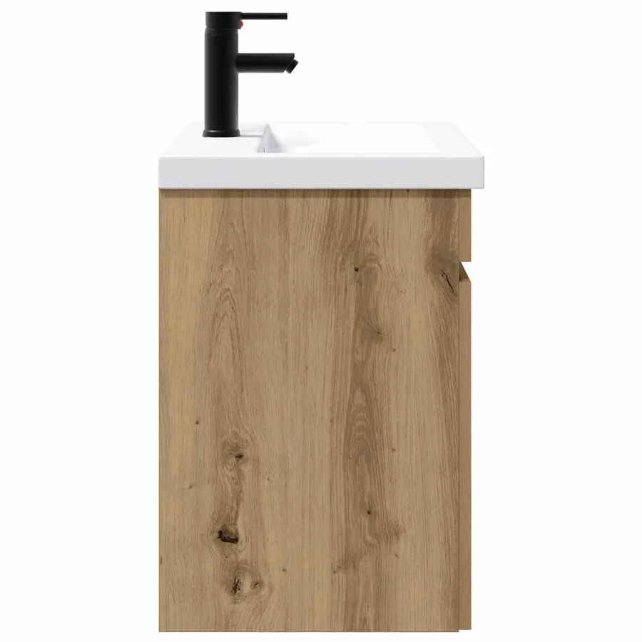 Meuble de salle de bain avec robinet Chêne artisanal - 6