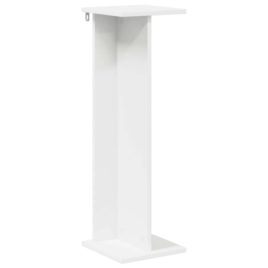Support de Plante Blanc 25 x 25,5 x 80,5 cm Bois d’ingénierie - 2