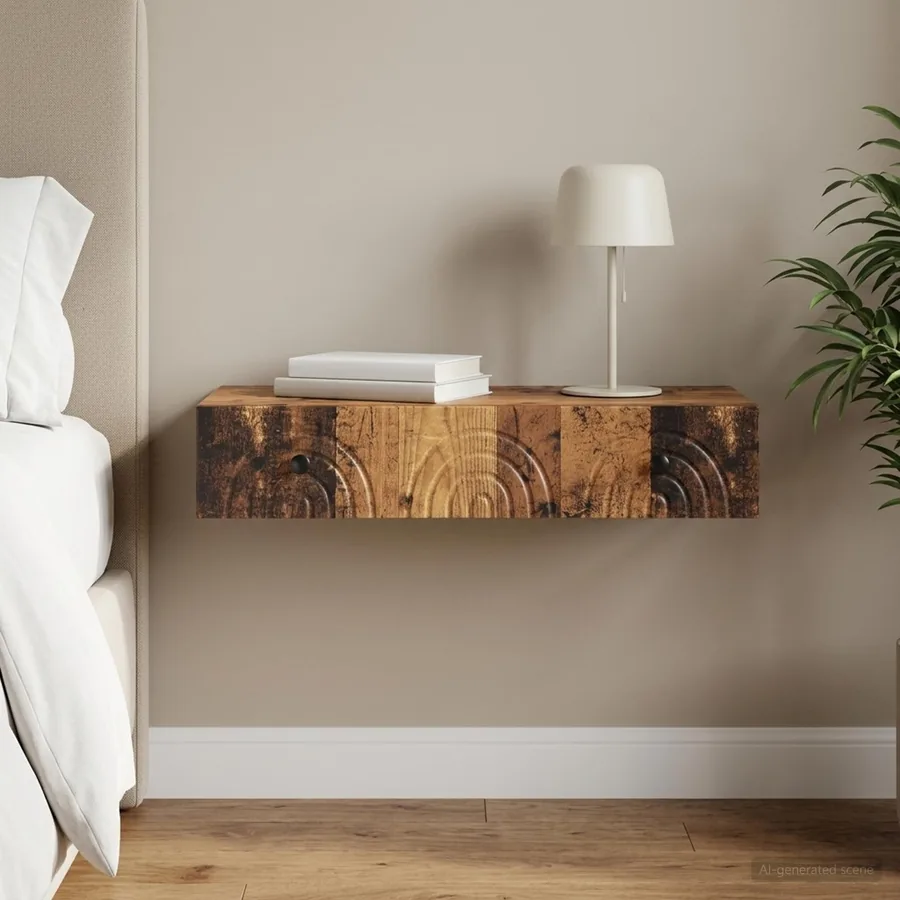 Table d'appoint murale Bois ancien 87,5 x 34,5 x 17 cm