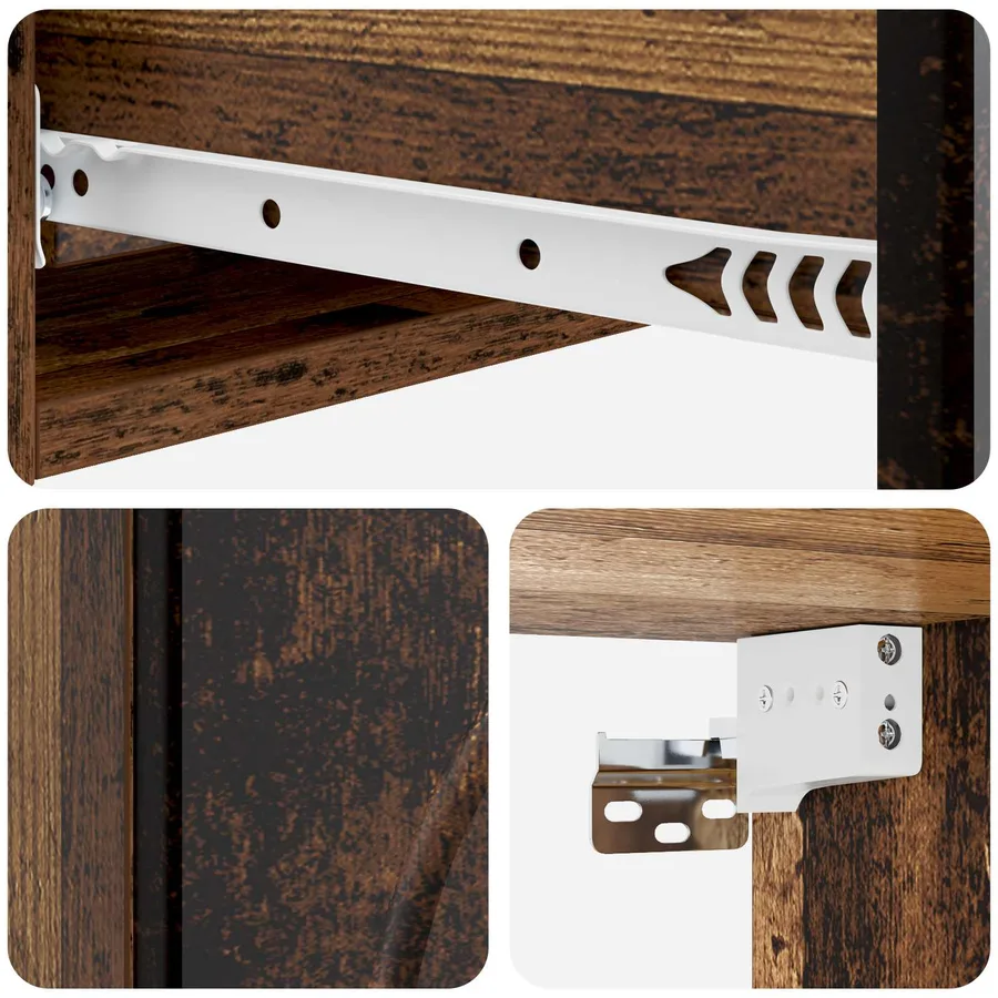 Table d'appoint murale Bois ancien 87,5 x 34,5 x 17 cm - 8