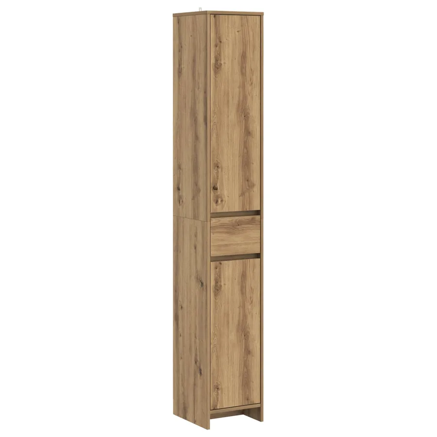 Armoire de salle de bain Chêne artisanal 30 x 33 x 190 cm - 2