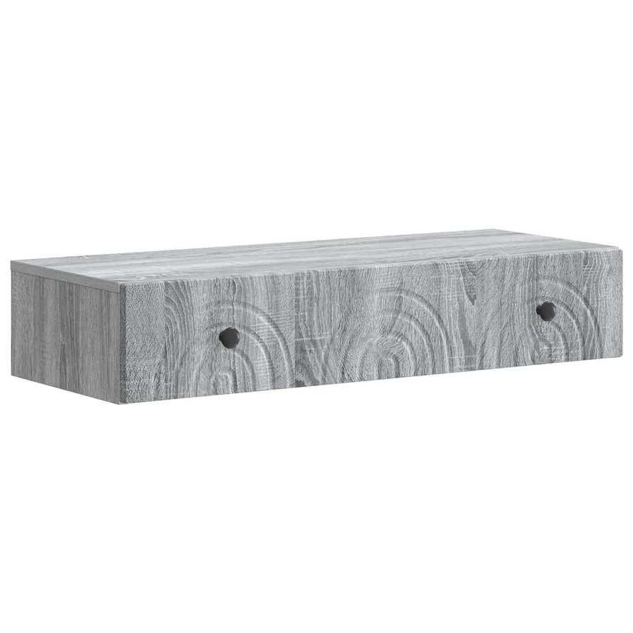 Table d'appoint murale Sonoma gris 87,5 x 34,5 x 17 cm - 2
