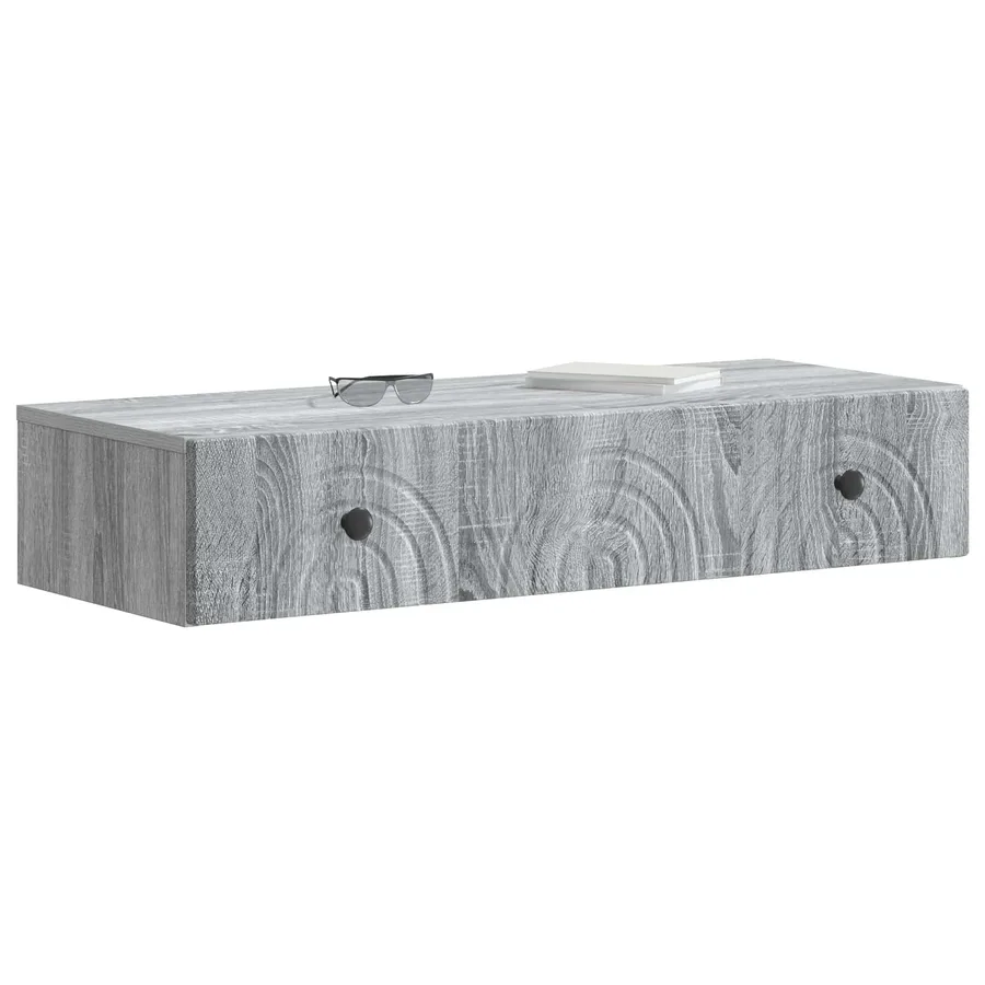 Table d'appoint murale Sonoma gris 87,5 x 34,5 x 17 cm - 3